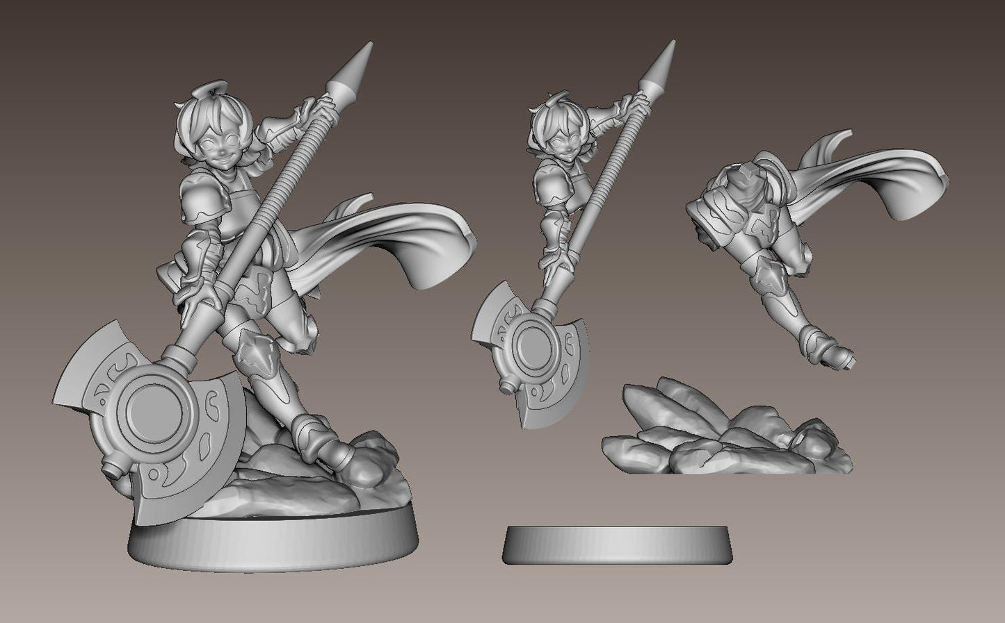 Valian, The Zealot Miniature - LPOMC - 28mm / 32mm / 36mm