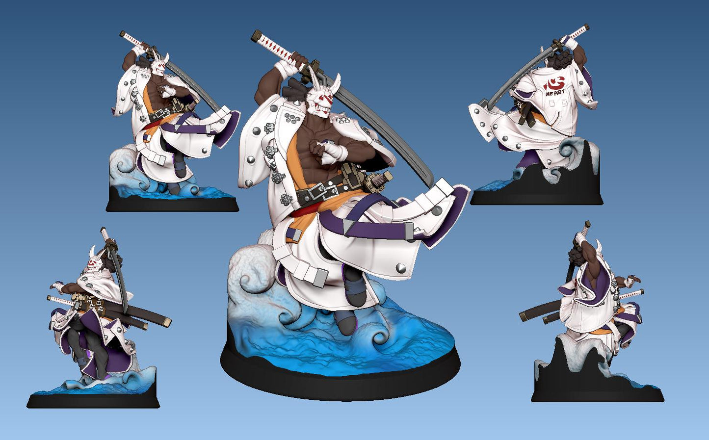 Bloody Samurai Miniature - LPOMC - 28mm / 32mm / 36mm / 75mm