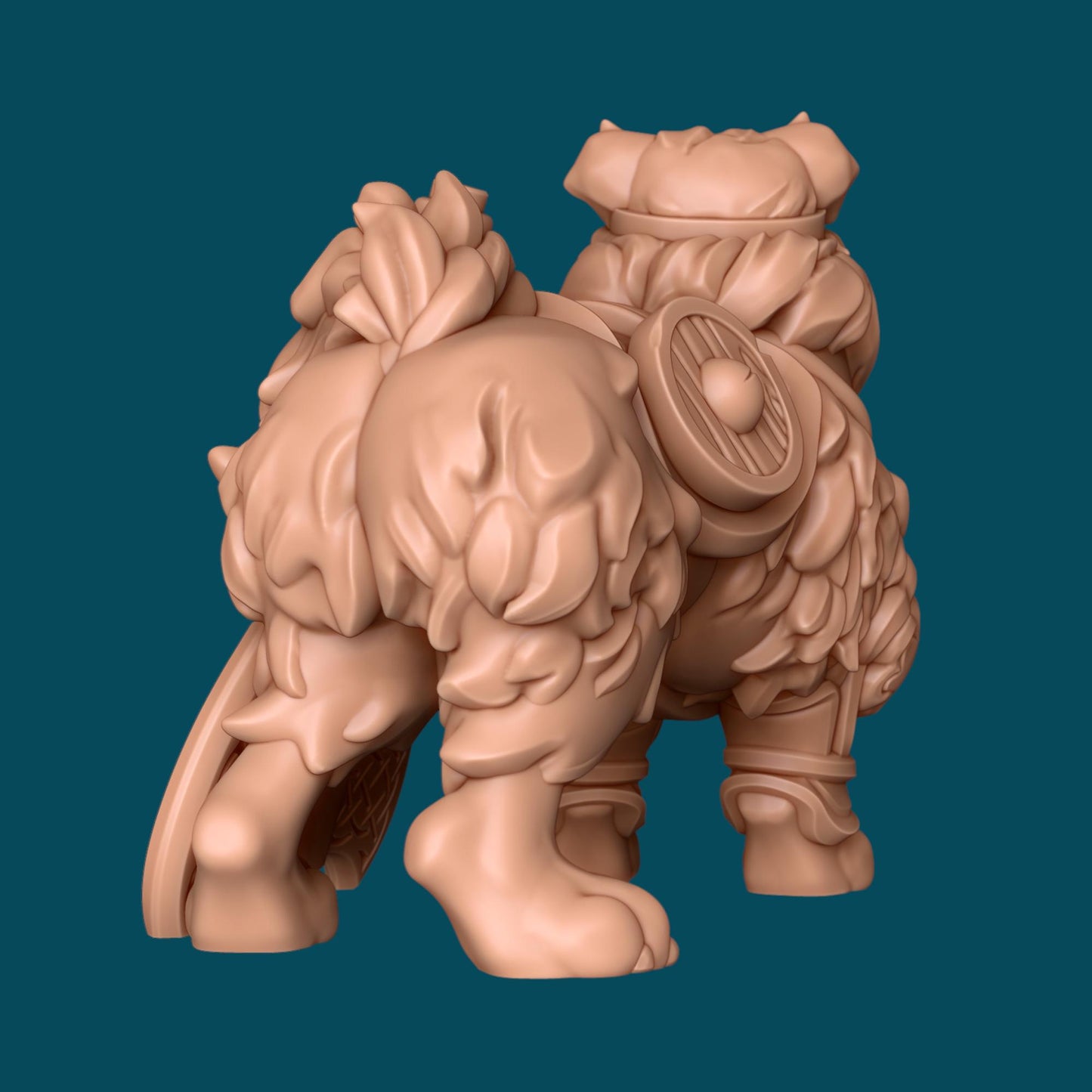 Turnip, Chow Chow Warrior - Awkward Penguin’s Minis - 28mm / 32mm / 36mm