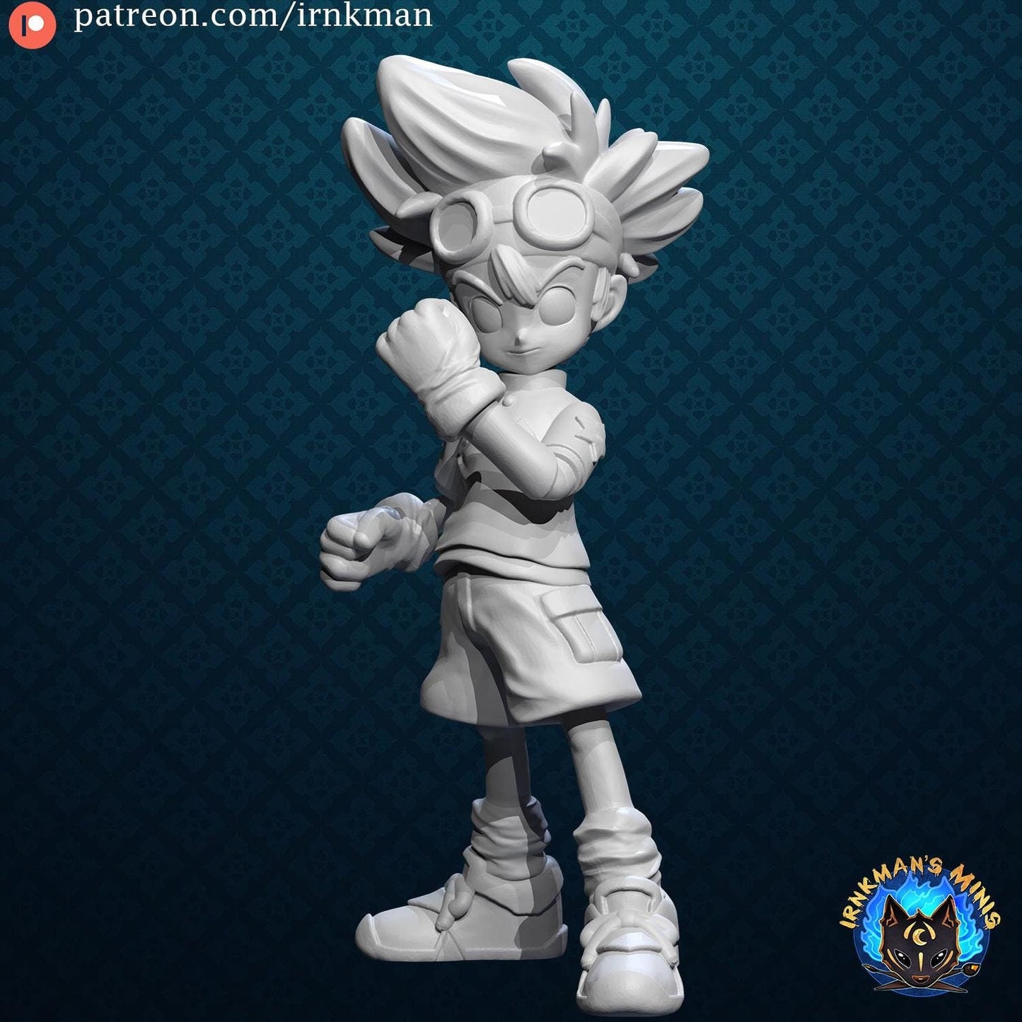 Digitally Destined Dude Miniature - Irnkman's Minis