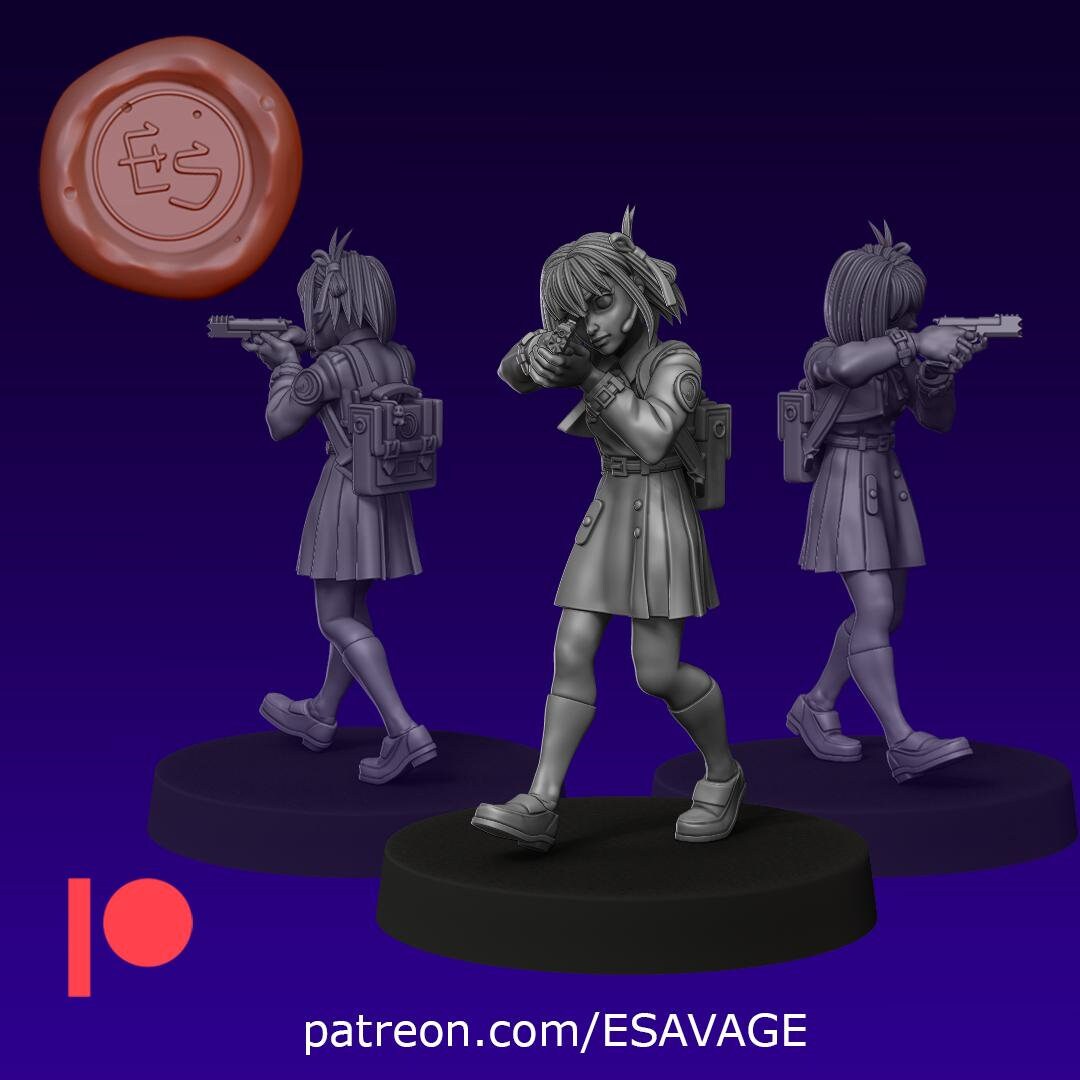 Chisato Miniature - Ethan Savage Studios - 28mm / 32mm / 36mm