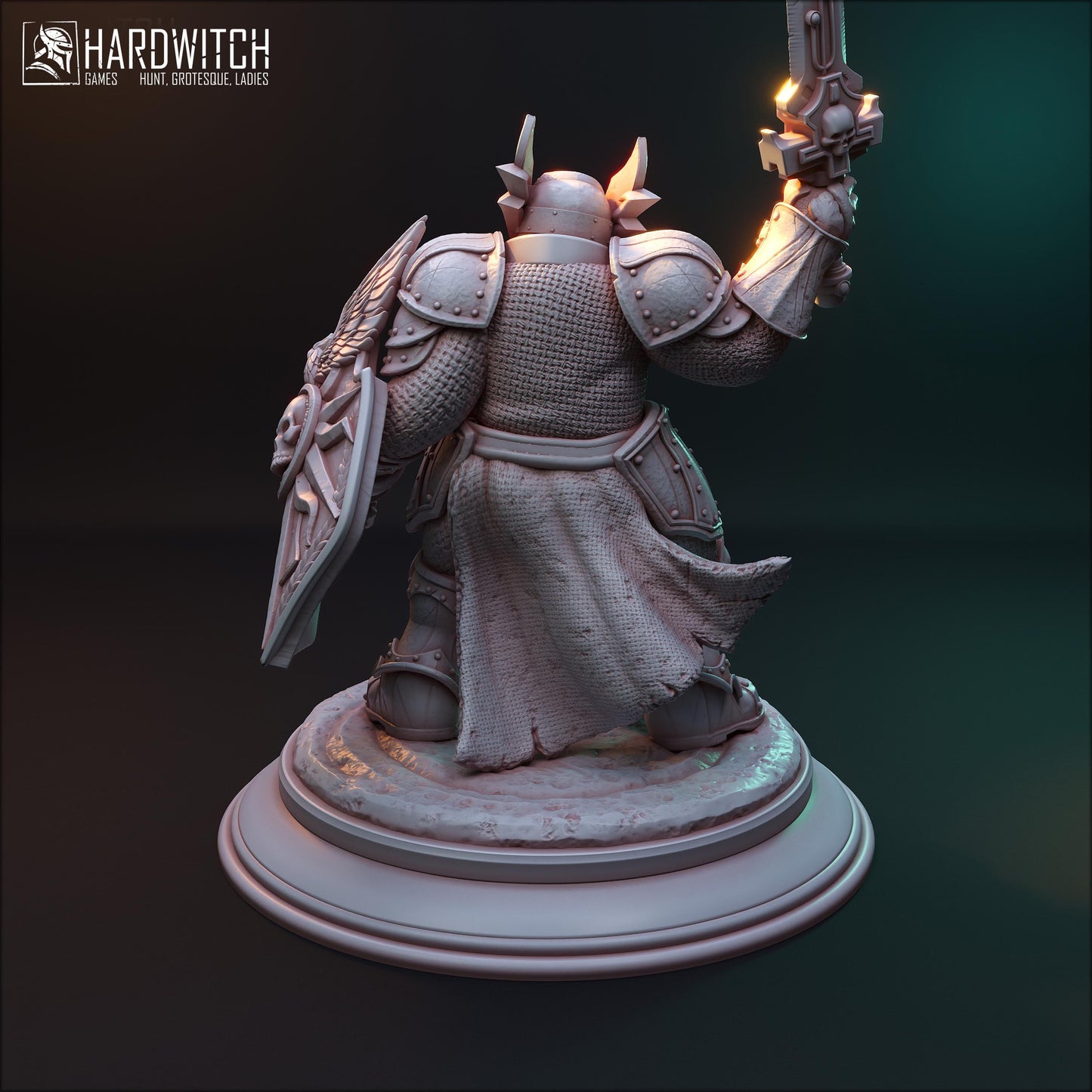 Knights of the Core of Silence Miniature (3 Variations) - HardWitch Games - 28mm / 32mm / 36mm