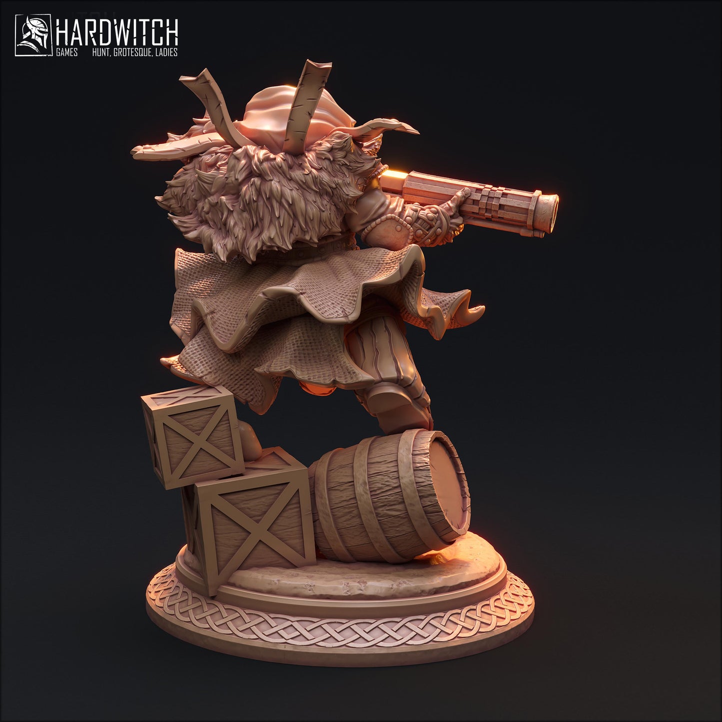 Buron Galtix Miniature - HardWitch Games - 28mm / 32mm / 36mm / 75mm