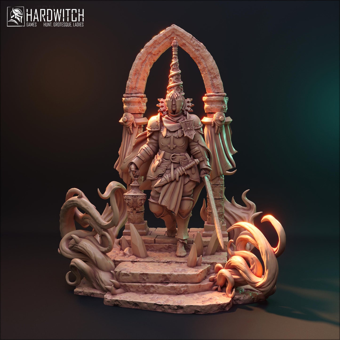 Gallat Morningstar (Standard & Alternate Variations) Miniature - HardWitch Games - 28mm / 32mm / 36mm