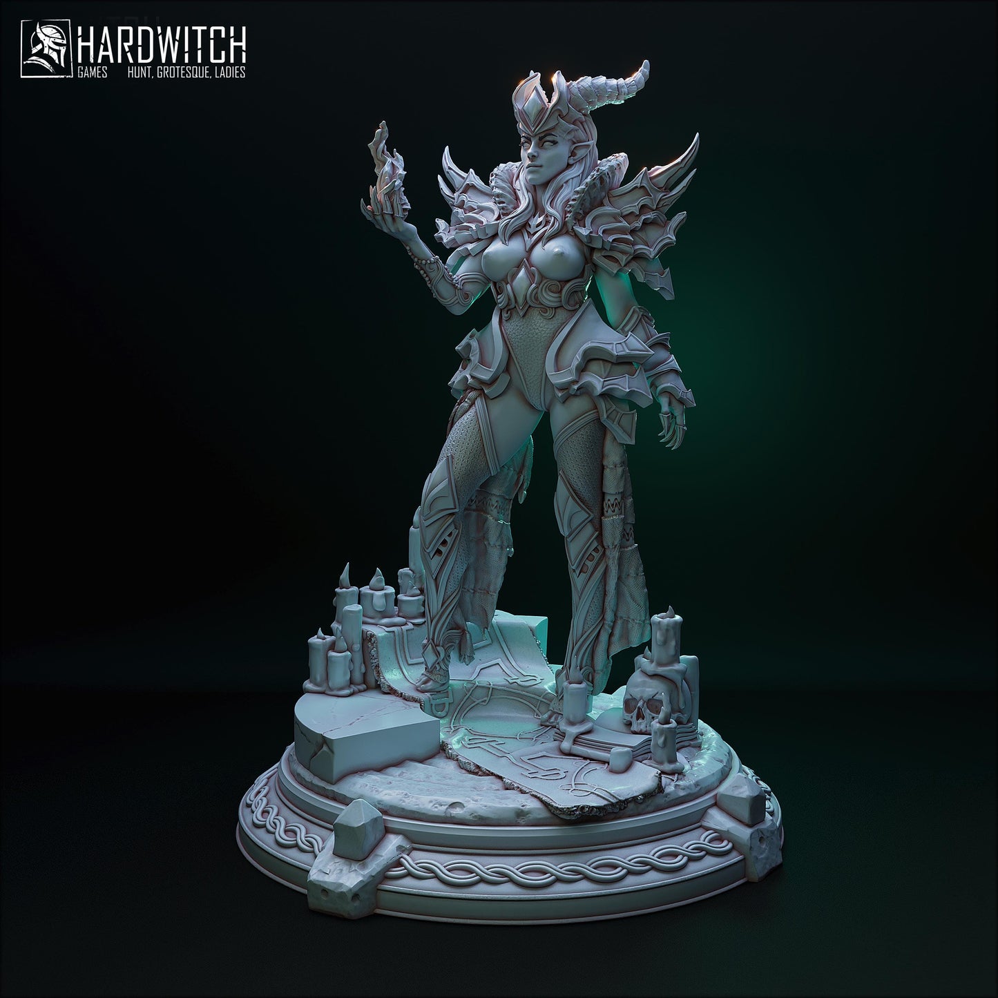 Sardora Vanhim Miniature (Standard & NSFW Variations) - HardWitch Games - 28mm / 32mm / 36mm / 75mm / 100mm