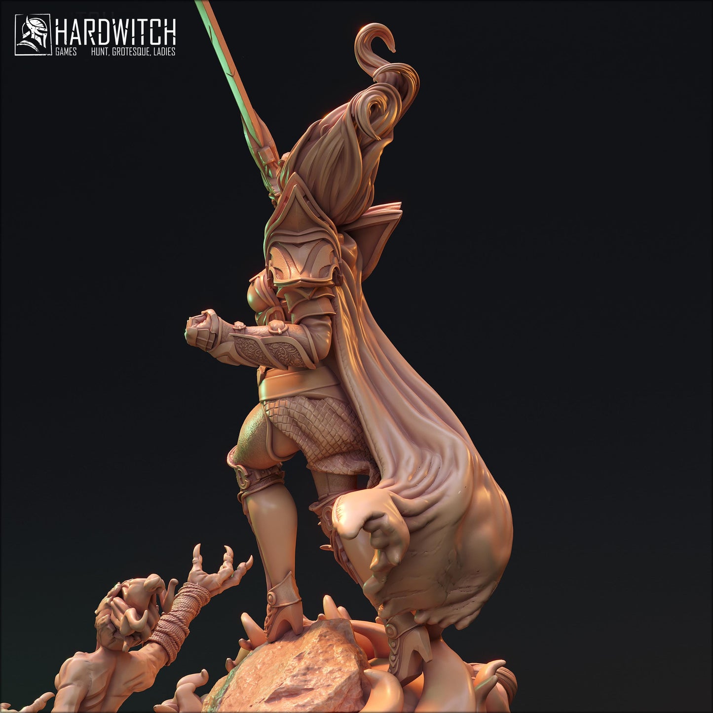 Vekhir Dettar Miniature (Standard & NSFW Variations) - HardWitch Games - 28mm / 32mm / 36mm / 75mm