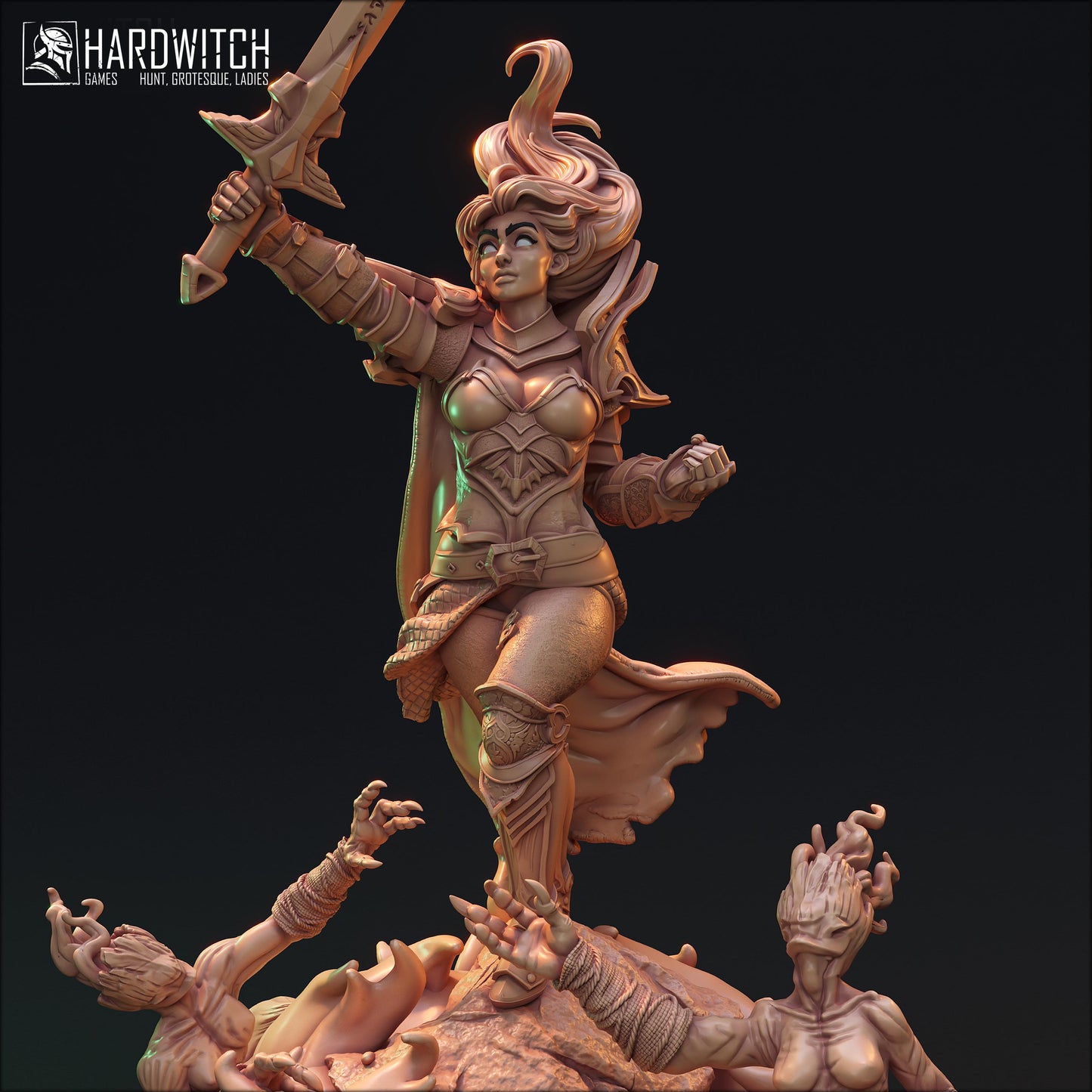 Vekhir Dettar Miniature (Standard & NSFW Variations) - HardWitch Games - 28mm / 32mm / 36mm / 75mm