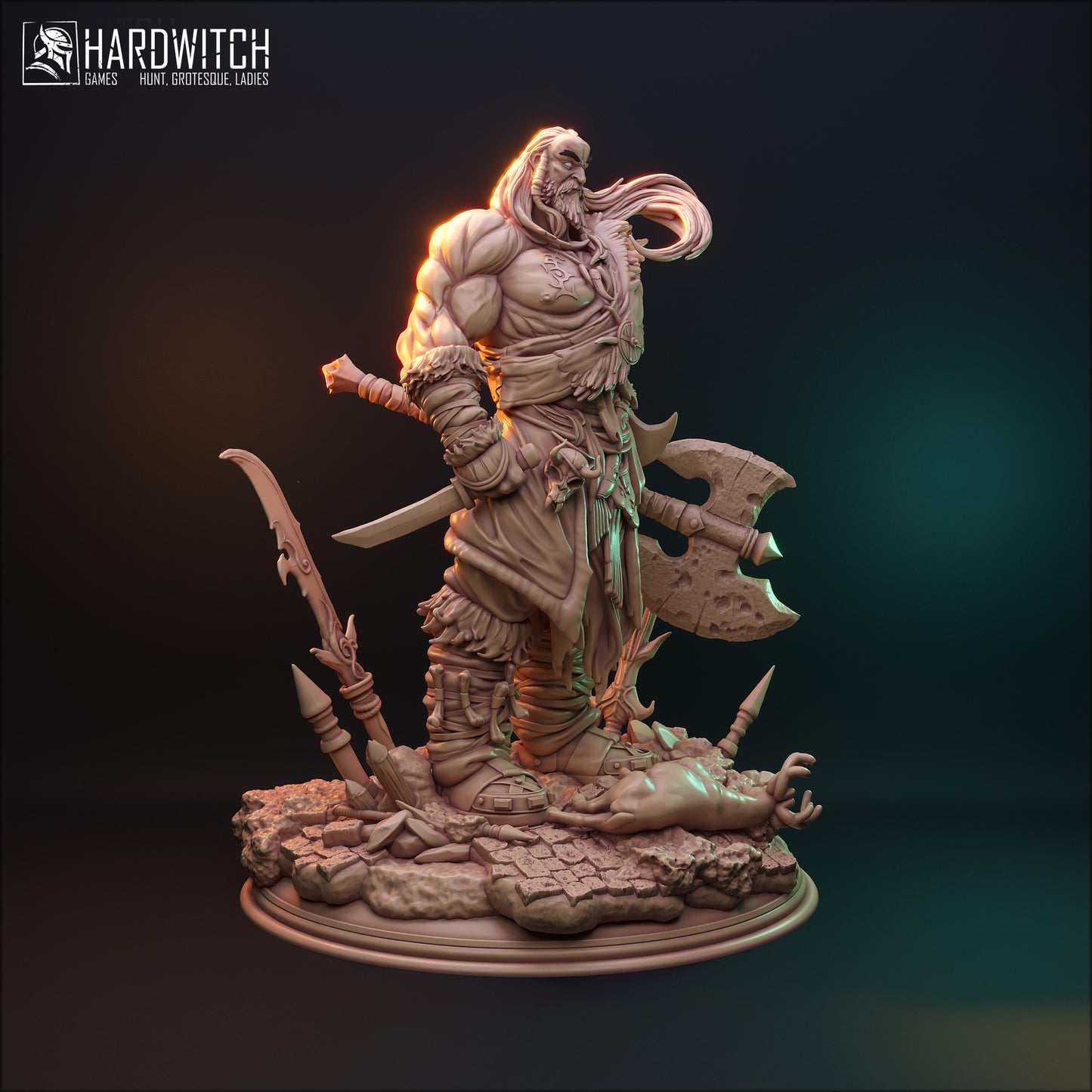Zappa Stern Miniature - HardWitch Games - 28mm / 32mm / 36mm / 75mm