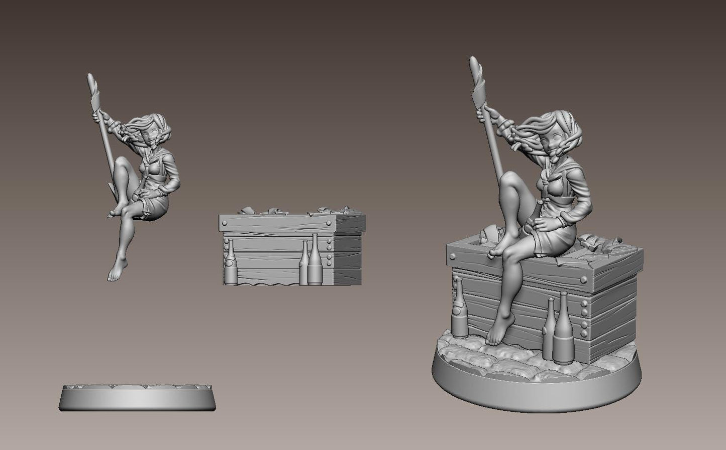 Decoy Serpent Princess Miniature - LPOMC - 28mm / 32mm / 36mm
