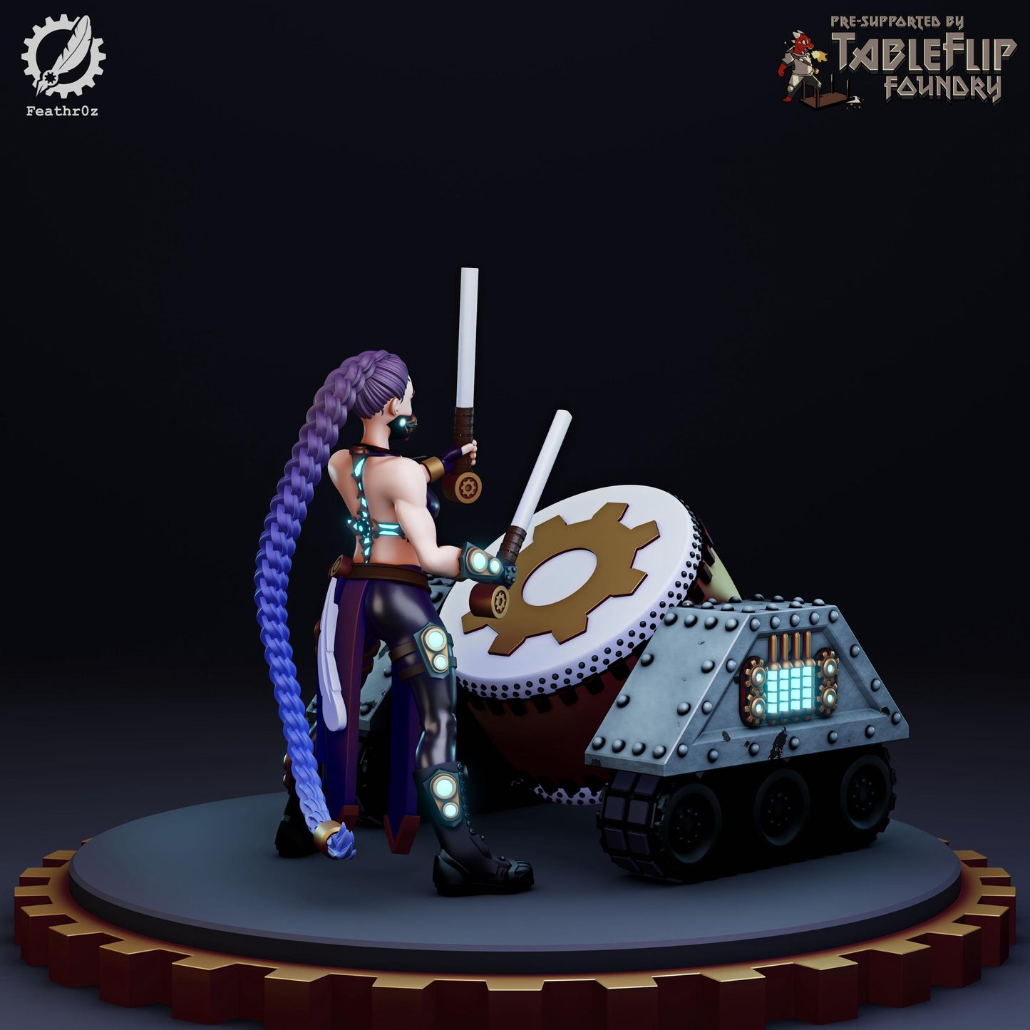 Aurora Vanguard Drummer 002 (Standard & NSFW Variations) - Feathr0z - 32mm
