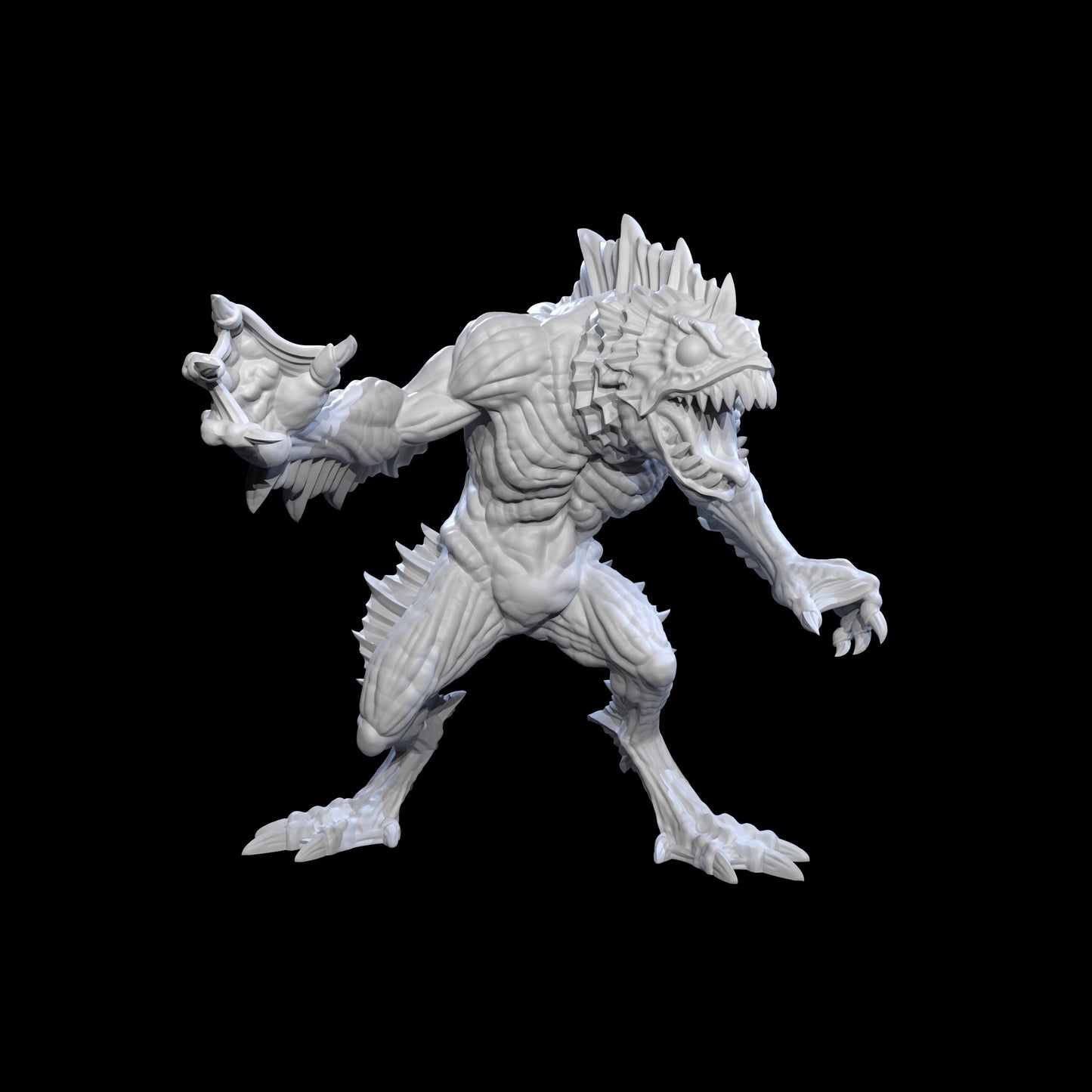 Deep One Miniature (2 Variations) - Adaevy Creations - 28mm / 32mm / 36mm