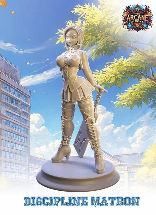 Discipline Matron Miniature (Standard, Totem, & Beach Variations) - Juancho's Minis - 28mm / 32mm / 36mm / 75mm