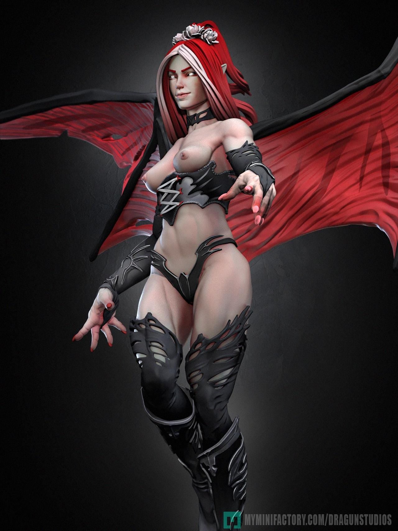 Succubus Miniature - DraGun Studios - 80mm / 155mm