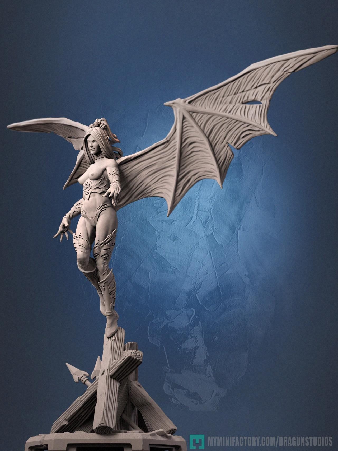Succubus Miniature - DraGun Studios - 80mm / 155mm