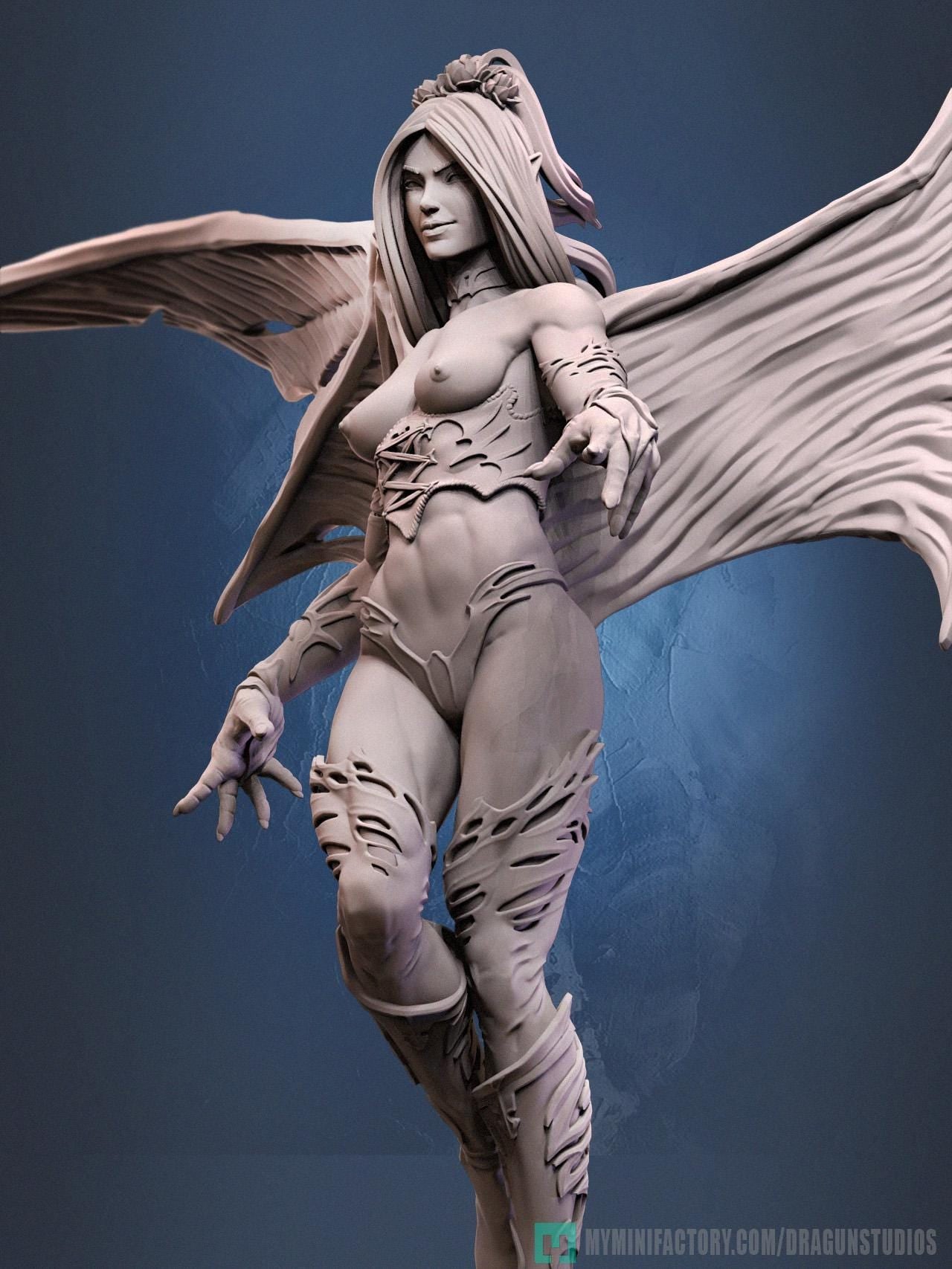 Succubus Miniature - DraGun Studios - 80mm / 155mm