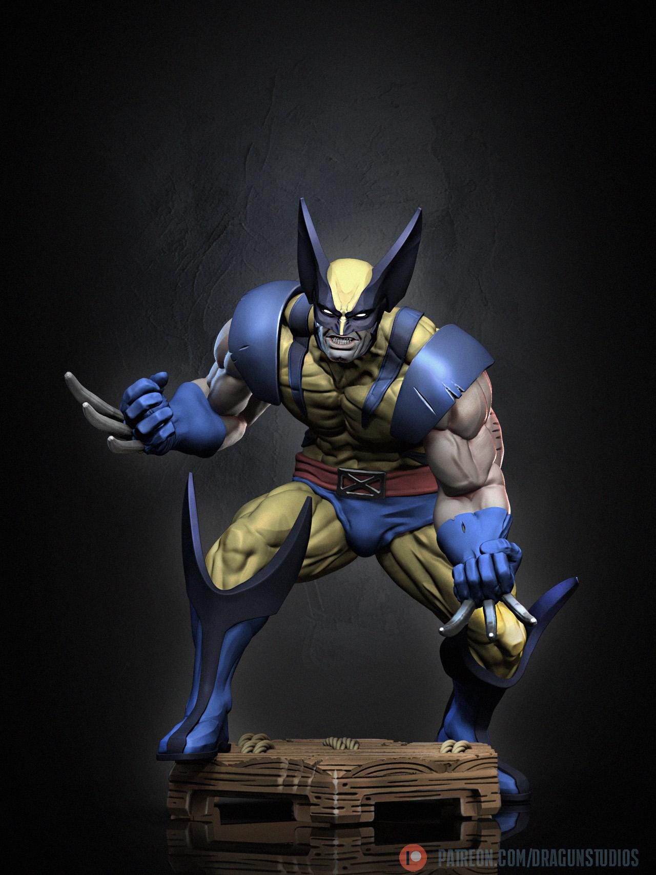 Berkserker Badger Miniature (2 Variations) - DraGun Studios - 28mm / 32mm / 36mm / 75mm
