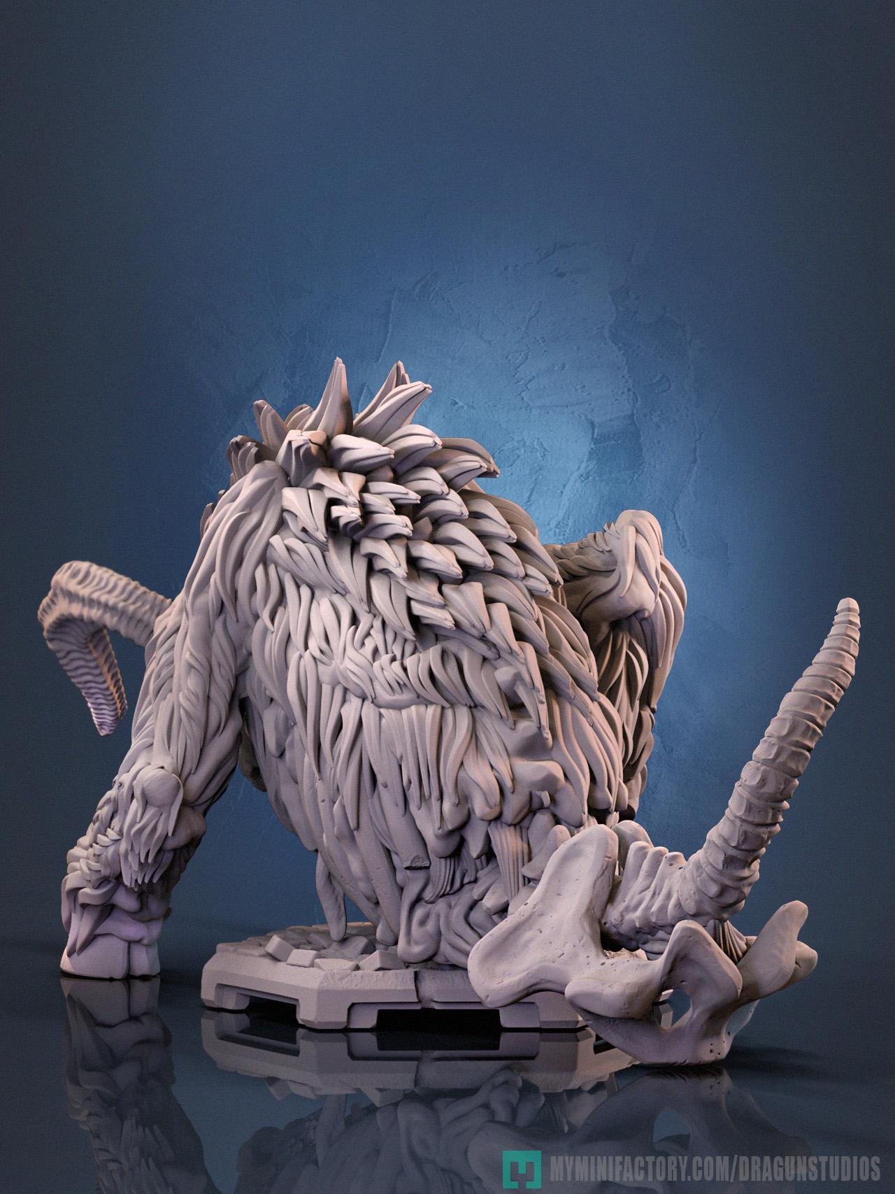 Behemoth Miniature - DraGun Studios - 73mm / 169mm