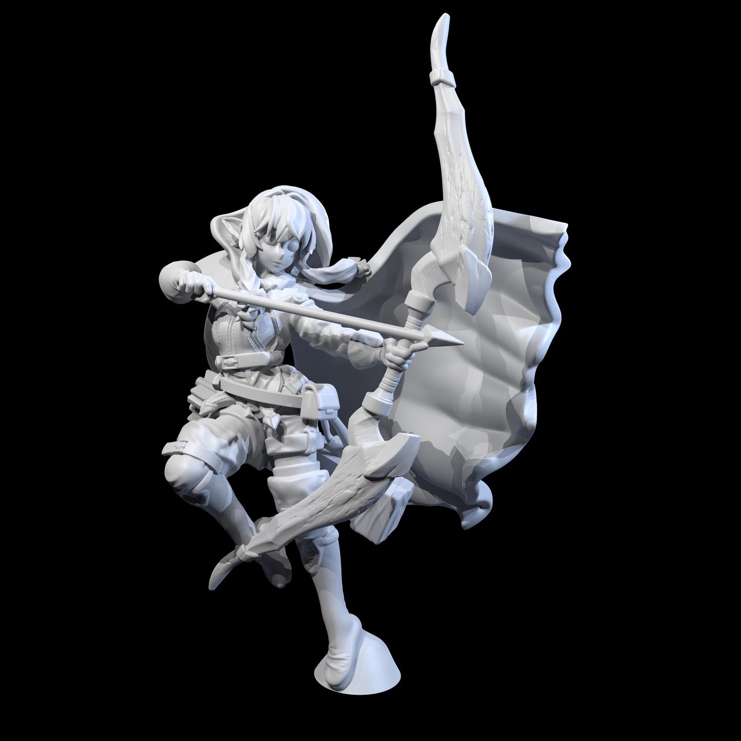 Elven Archer Miniature - Unlimited Fantasy Minis - 28mm / 32mm / 36mm
