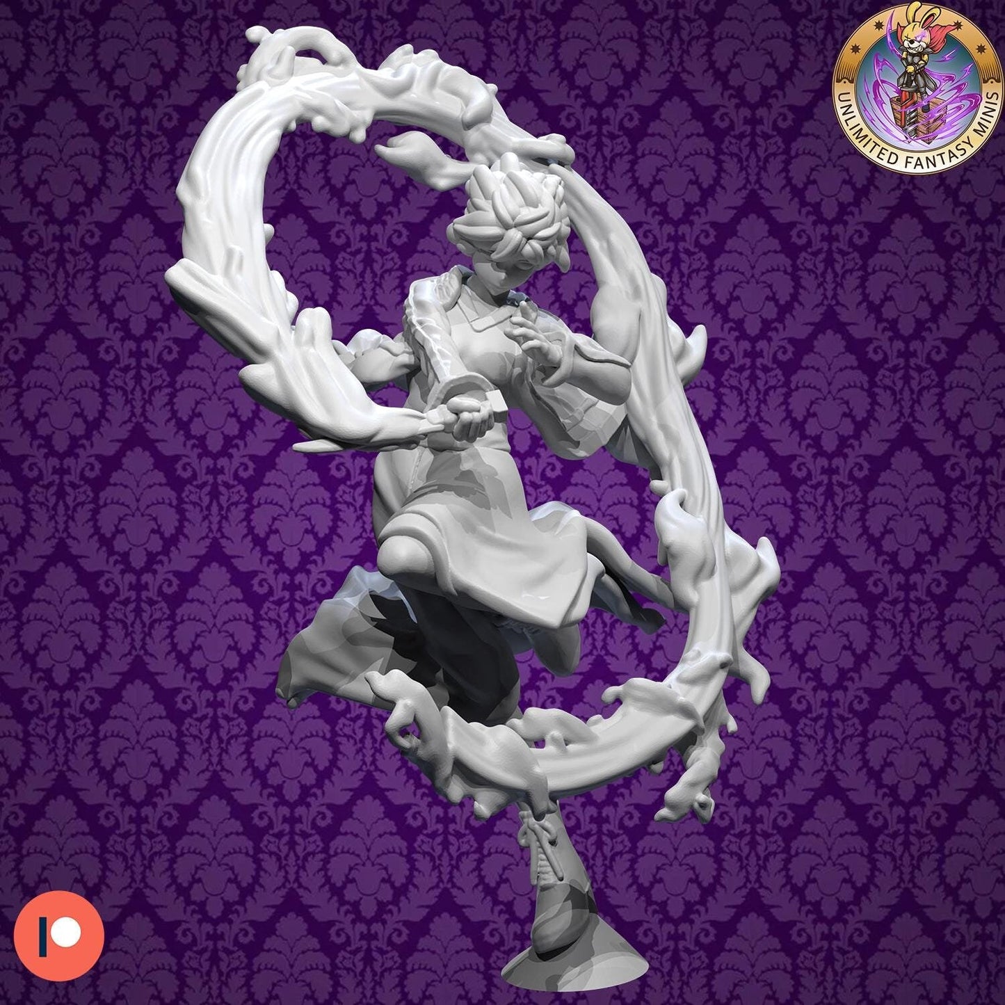 Assassin of the Holy Order Miniature - Unlimited Fantasy Minis - 28mm / 32mm / 36mm