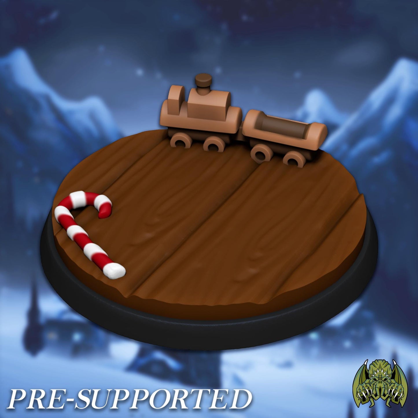 Winter House Miniature Base - Miniatures of Madness - 25mm / 32mm / 36mm