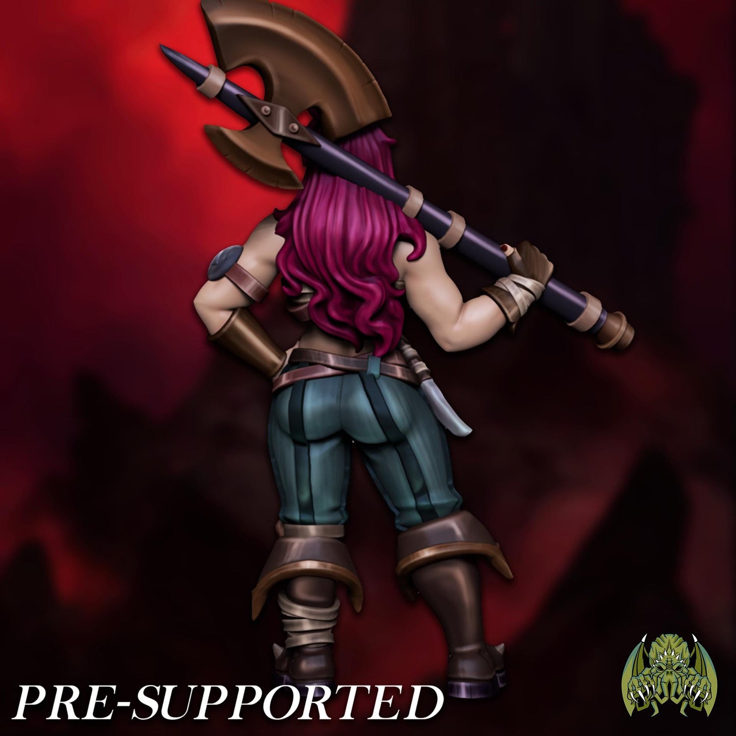 Moxi the Barbarian Miniature - Miniatures of Madness - 28mm / 32mm / 36mm / Bust / Diorama