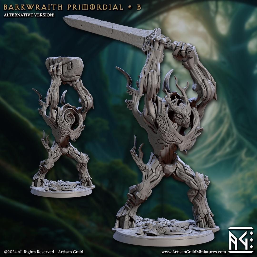 Barkwraith Primordial Miniature (4 Variations) - Artisan Guild - 28mm / 32mm / 36mm