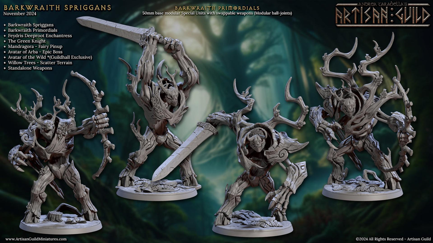 Barkwraith Primordial Miniature (4 Variations) - Artisan Guild - 28mm / 32mm / 36mm