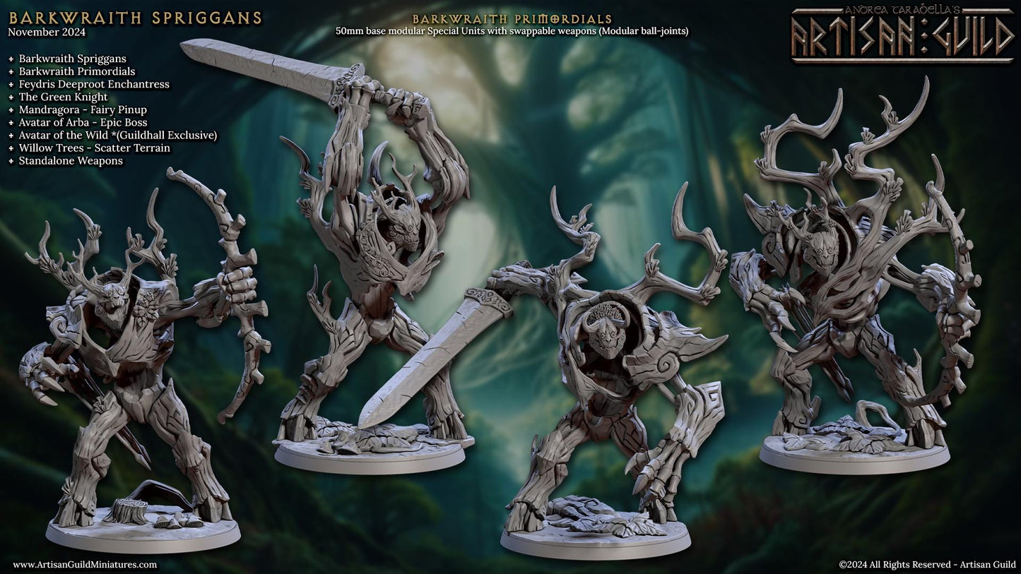 Barkwraith Primordial Miniature (4 Variations) - Artisan Guild - 28mm / 32mm / 36mm