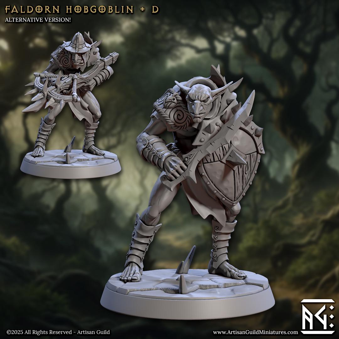 Faldorn Hobgoblin Miniature (6 Variations) - Artisan Guild - 28mm / 32mm / 36mm