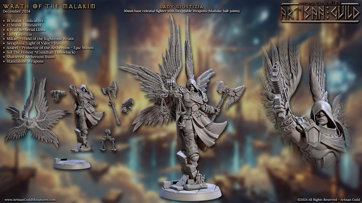 Lady Giustizia Miniature - Artisan Guild - 28mm / 32mm / 36mm
