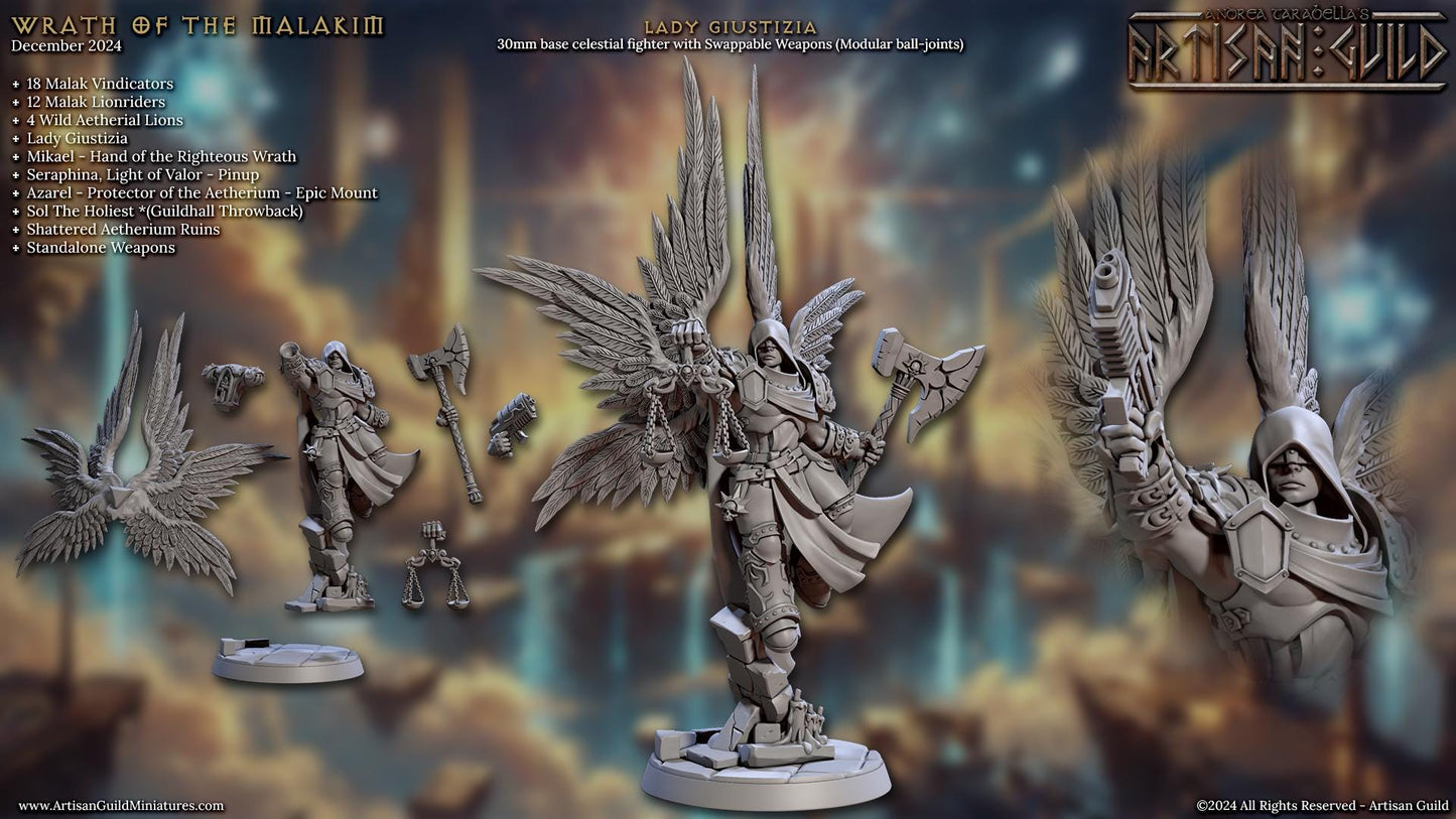 Lady Giustizia Miniature - Artisan Guild - 28mm / 32mm / 36mm