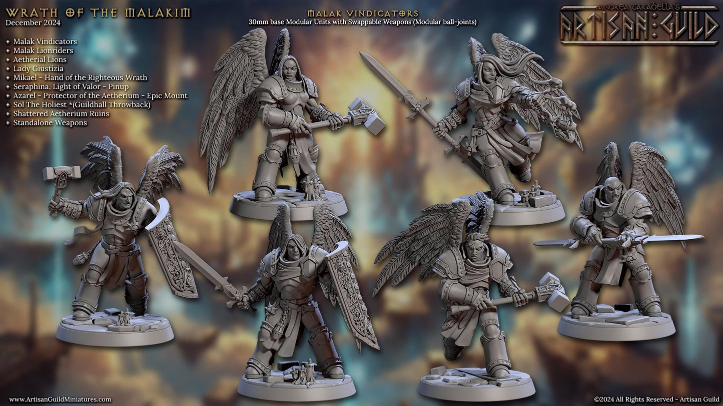 Malak Vindicator Miniature (6 Variations) - Artisan Guild - 28mm / 32mm / 36mm