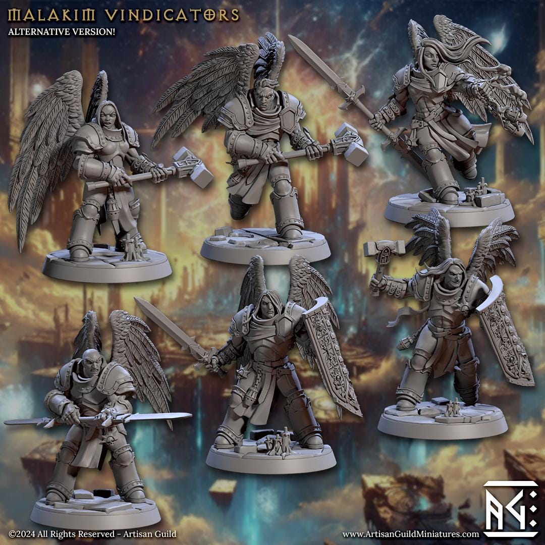 Malak Vindicator Miniature (6 Variations) - Artisan Guild - 28mm / 32mm / 36mm