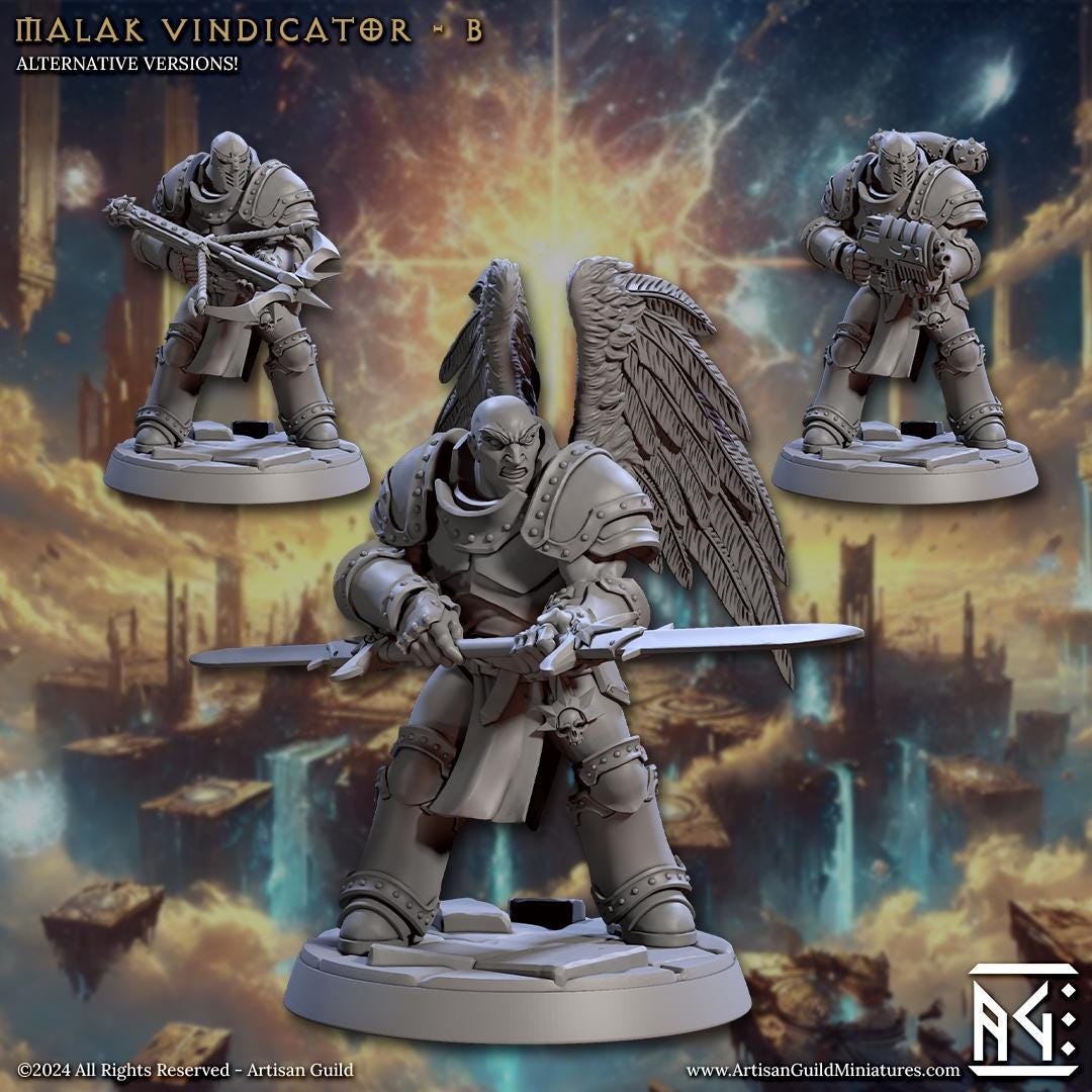 Malak Vindicator Miniature (6 Variations) - Artisan Guild - 28mm / 32mm / 36mm