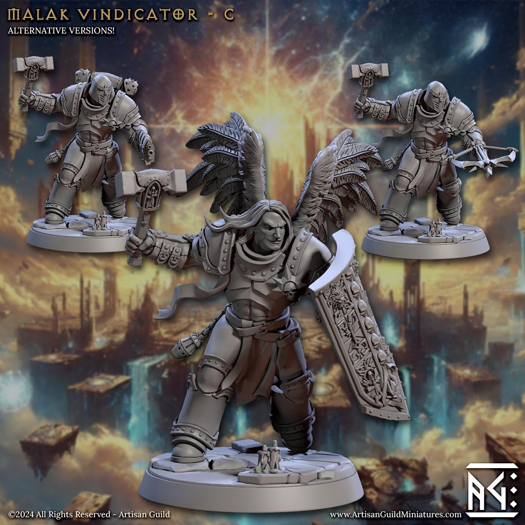 Malak Vindicator Miniature (6 Variations) - Artisan Guild - 28mm / 32mm / 36mm