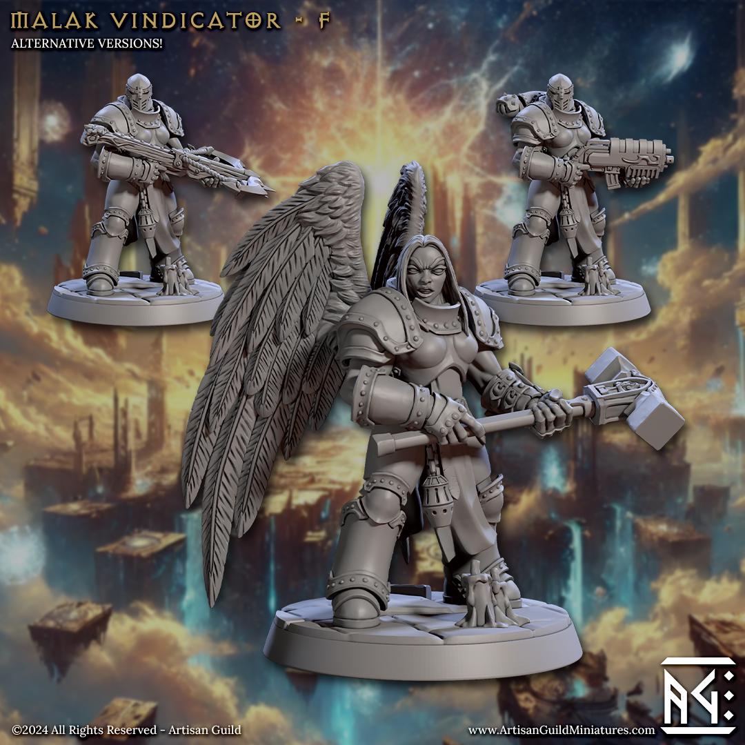 Malak Vindicator Miniature (6 Variations) - Artisan Guild - 28mm / 32mm / 36mm