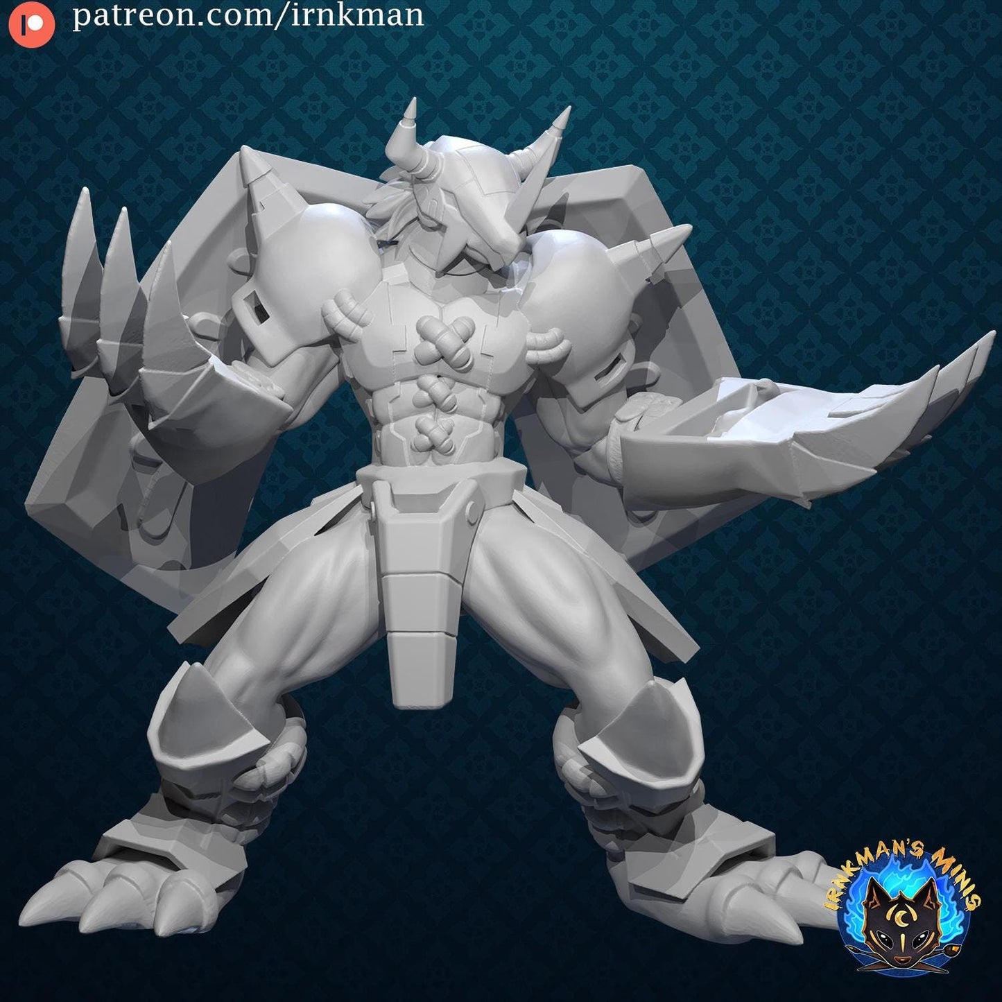 WarGreymon Miniature - Irnkman's Minis