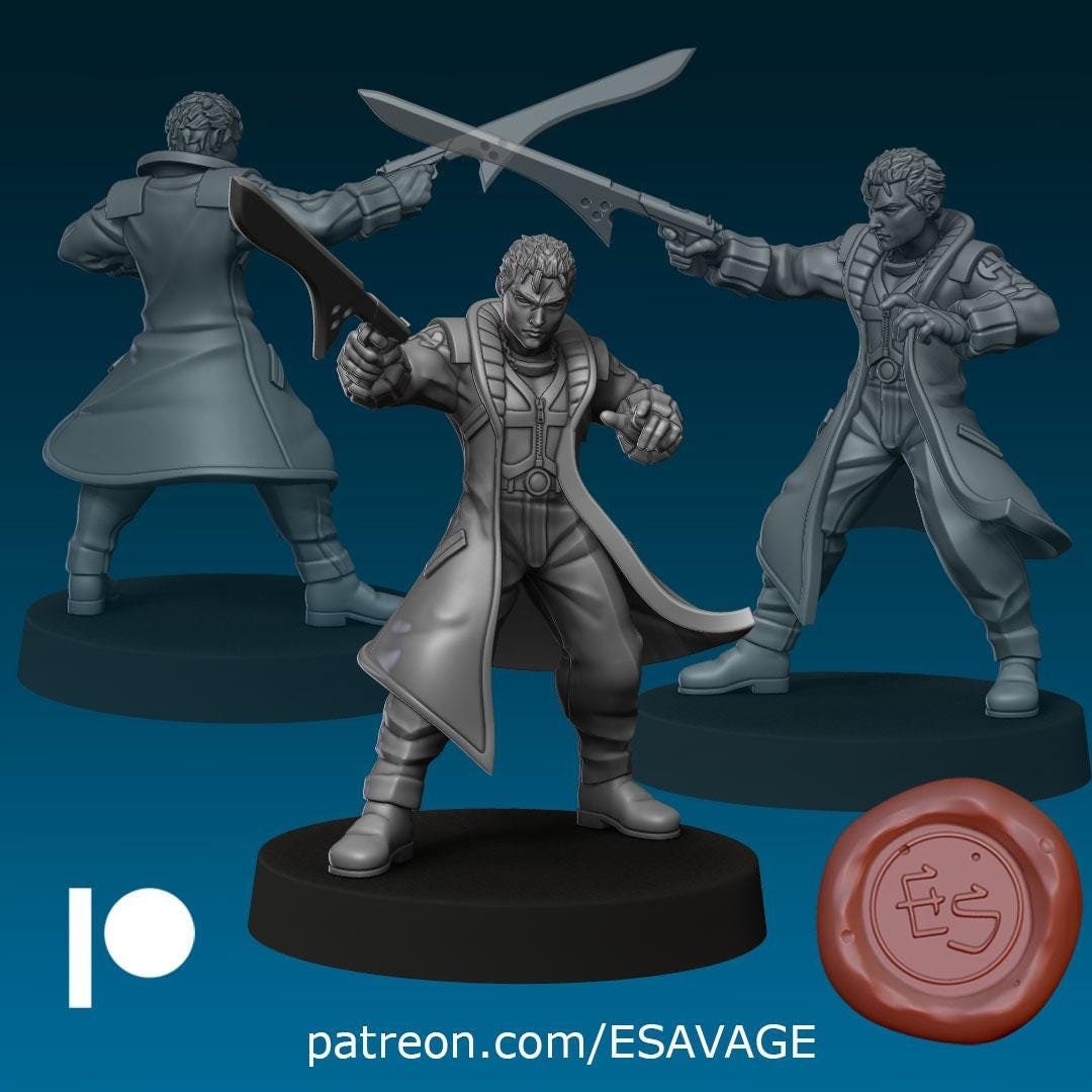Disciplinary Rival Miniature - Ethan Savage Studios - 28mm / 32mm / 36mm