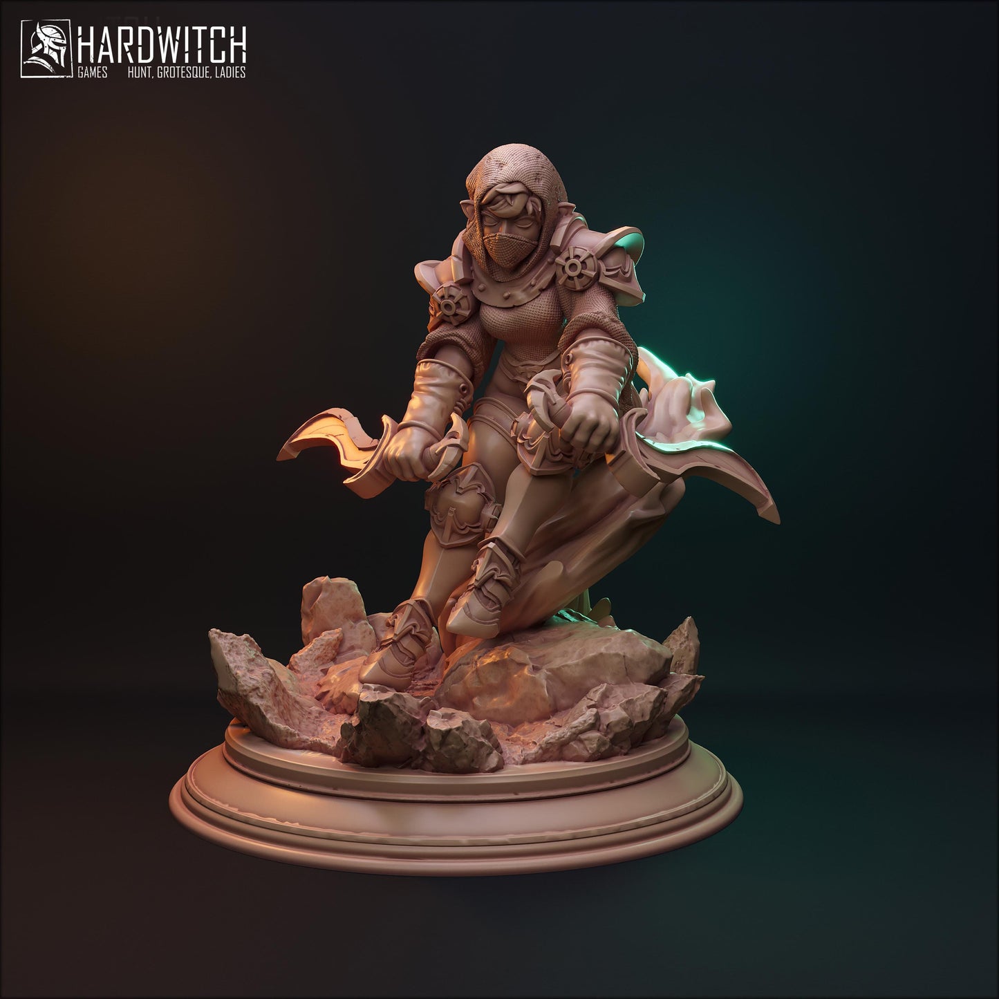 Elven Assassins Miniature (6 Variations) - HardWitch Games - 28mm / 32mm / 36mm