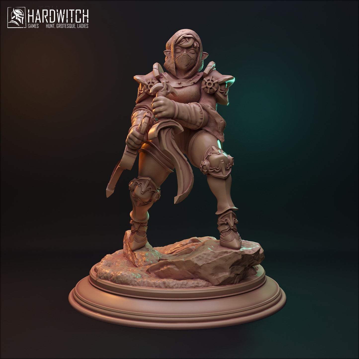 Elven Assassins Miniature (6 Variations) - HardWitch Games - 28mm / 32mm / 36mm