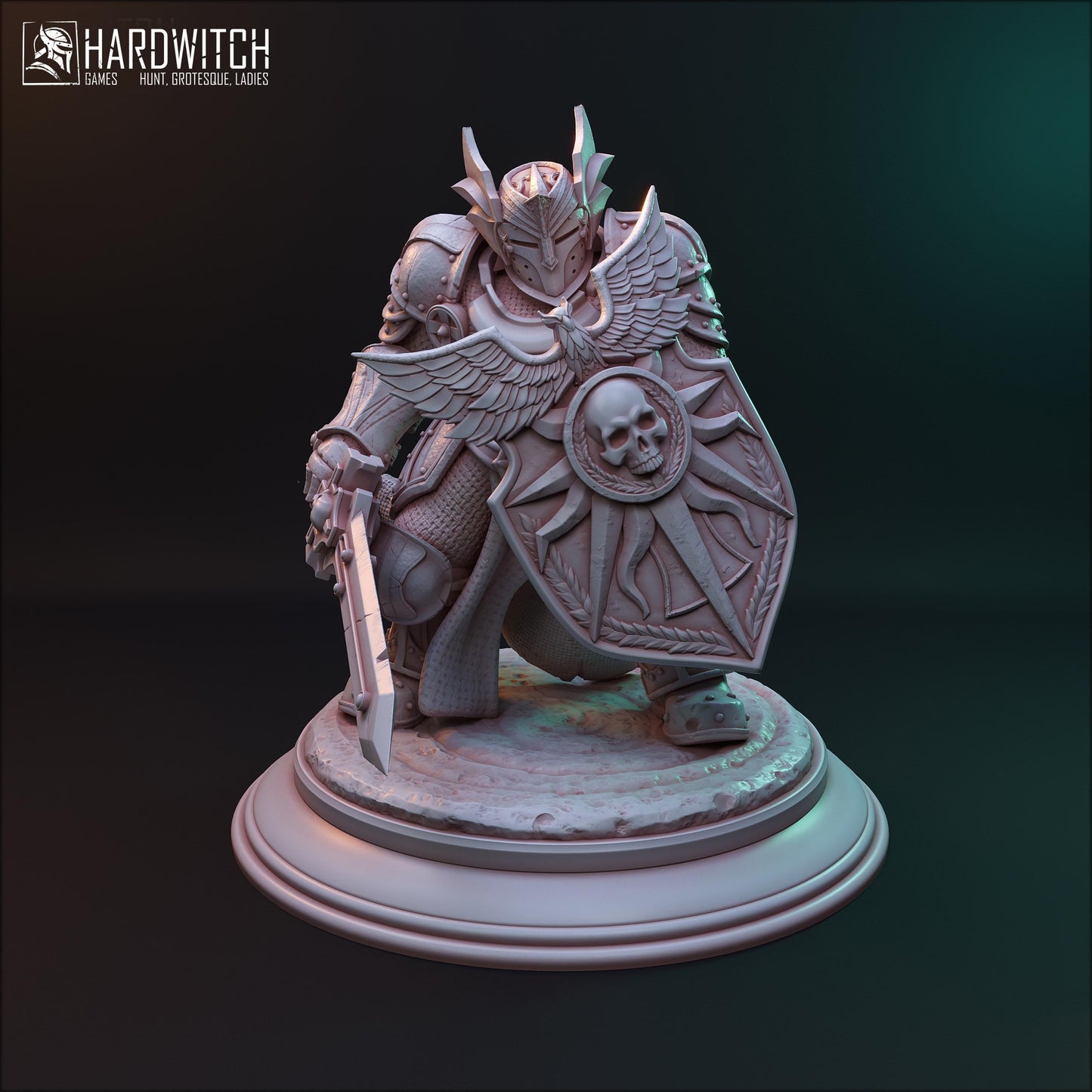 Knights of the Core of Silence Miniature (3 Variations) - HardWitch Games - 28mm / 32mm / 36mm