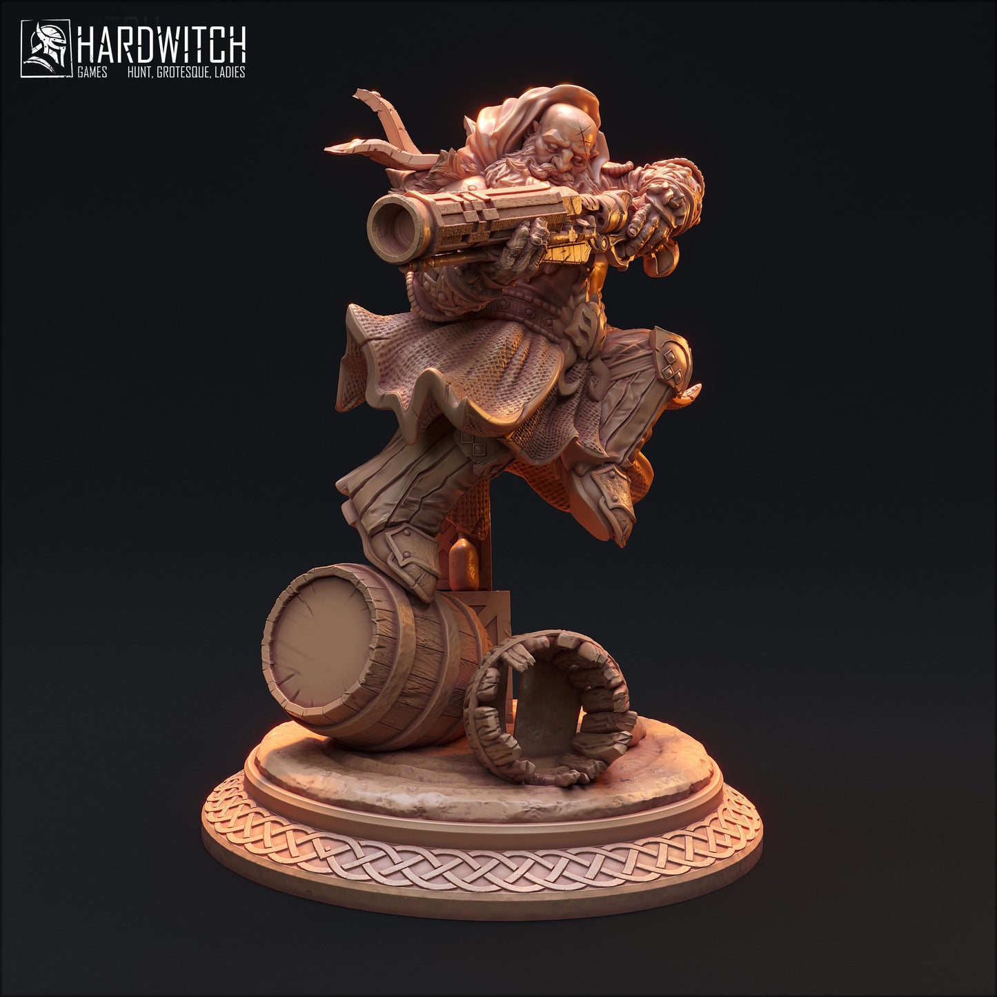 Buron Galtix Miniature - HardWitch Games - 28mm / 32mm / 36mm / 75mm