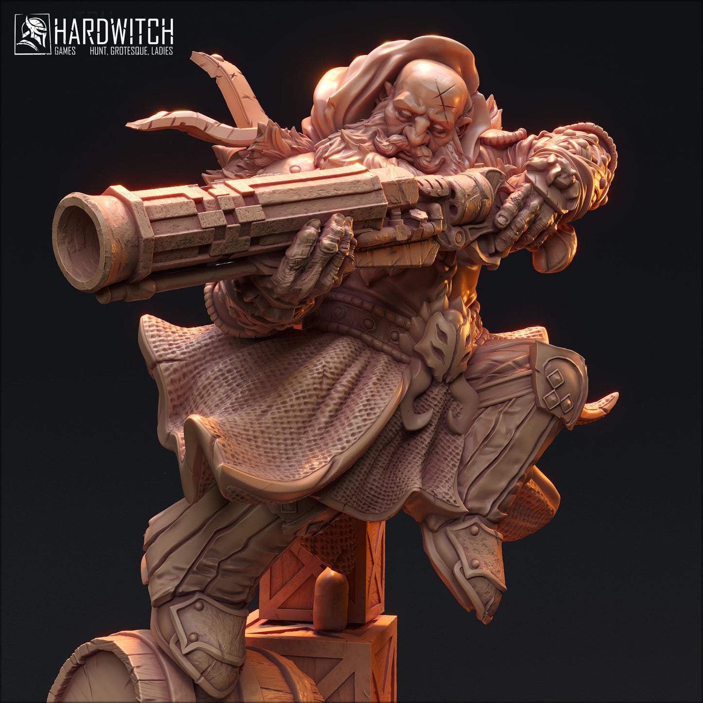 Buron Galtix Miniature - HardWitch Games - 28mm / 32mm / 36mm / 75mm