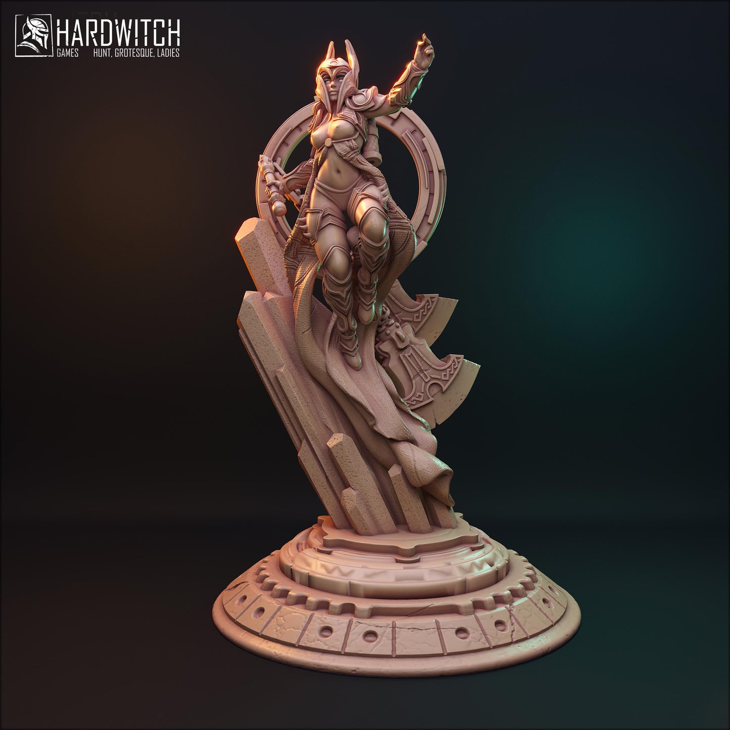 Freya Alexander Miniature (Standard & NSFW Variations) - HardWitch Games - 28mm / 32mm / 36mm / 75mm / 100mm