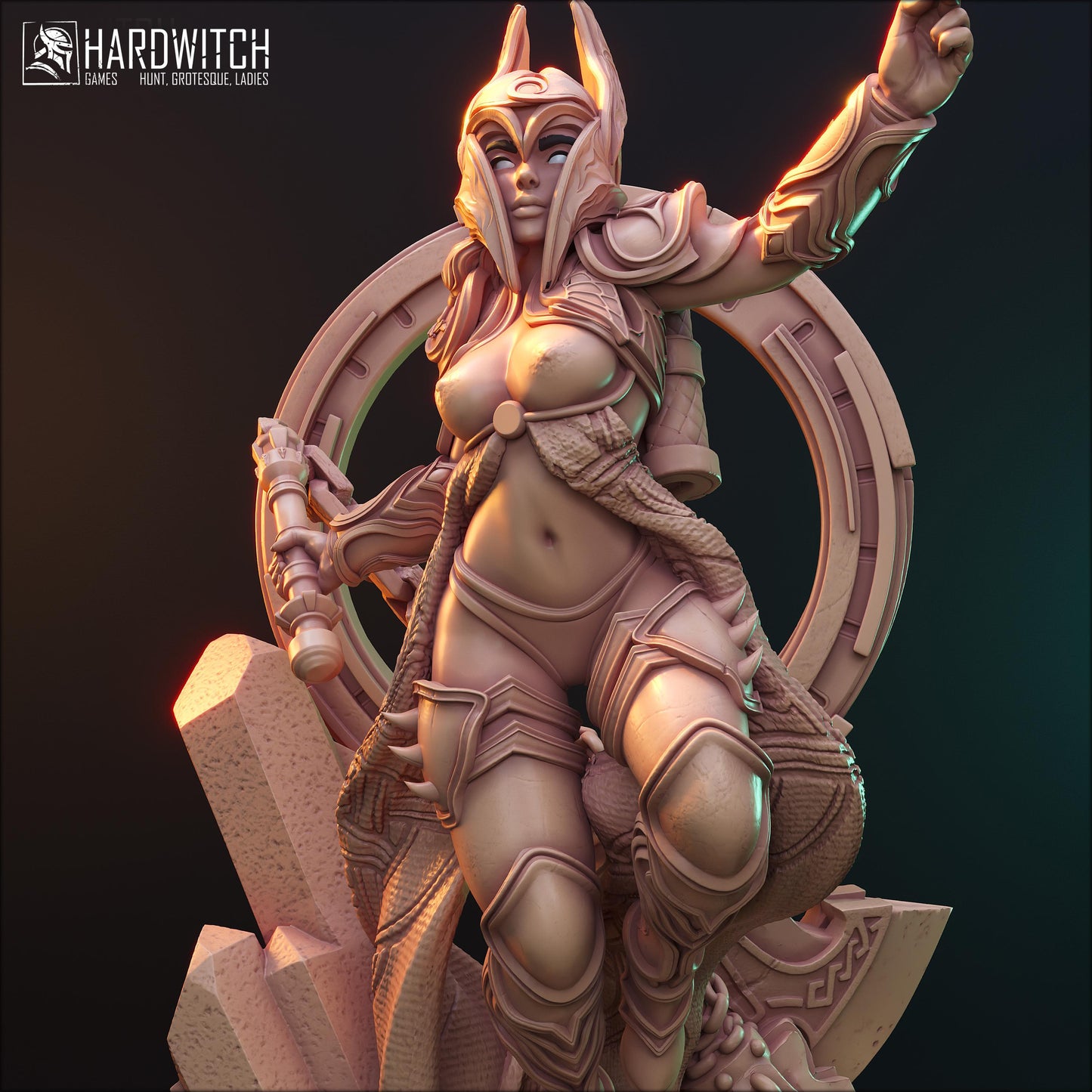 Freya Alexander Miniature (Standard & NSFW Variations) - HardWitch Games - 28mm / 32mm / 36mm / 75mm / 100mm