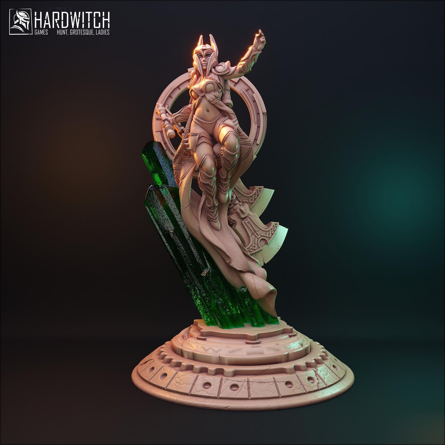 Freya Alexander Miniature (Standard & NSFW Variations) - HardWitch Games - 28mm / 32mm / 36mm / 75mm / 100mm