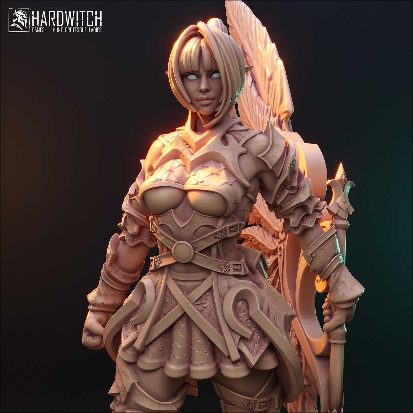 Matia Kaba Miniature (Standard & NSFW Variations) - HardWitch Games - 28mm / 32mm / 36mm / 75mm