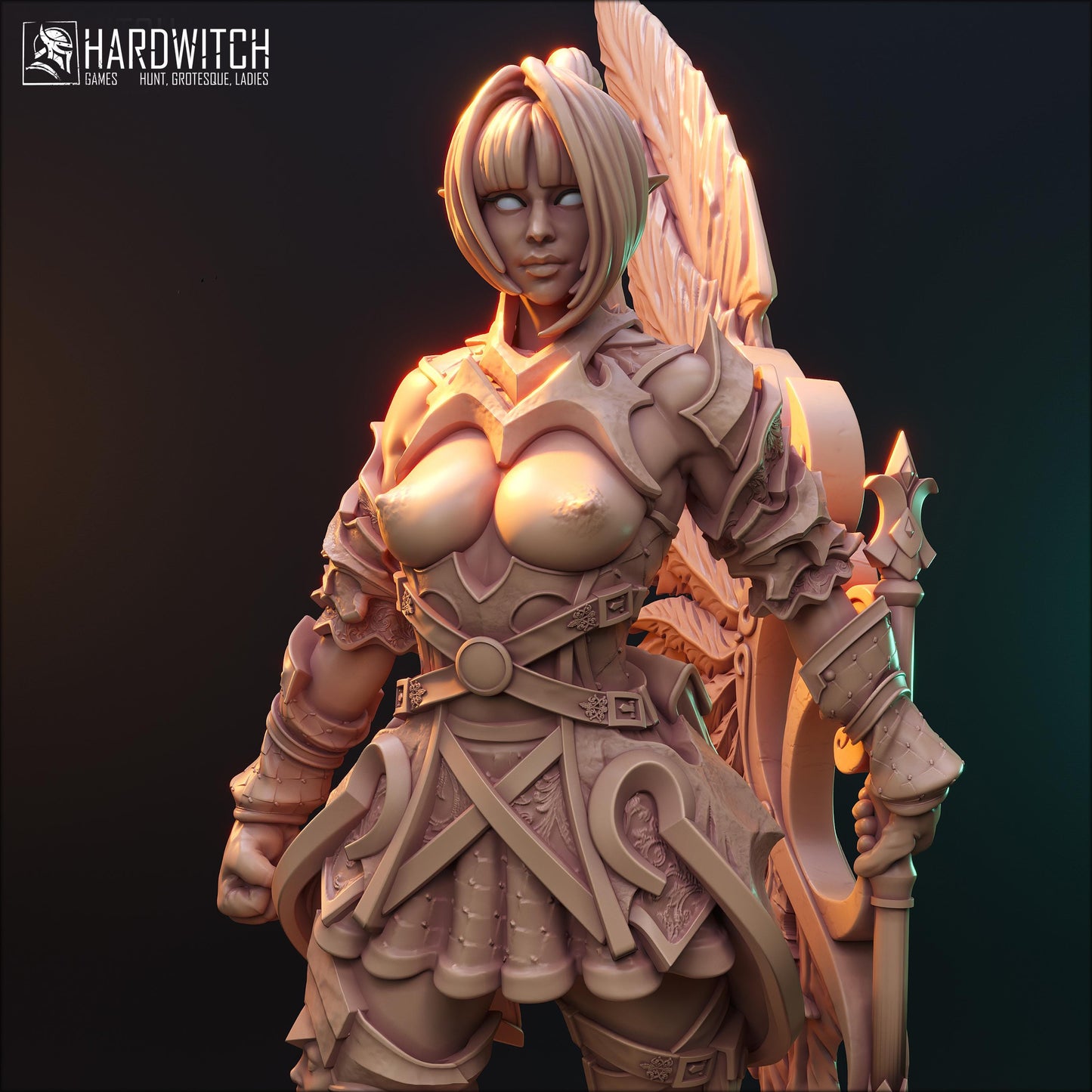 Matia Kaba Miniature (Standard & NSFW Variations) - HardWitch Games - 28mm / 32mm / 36mm / 75mm