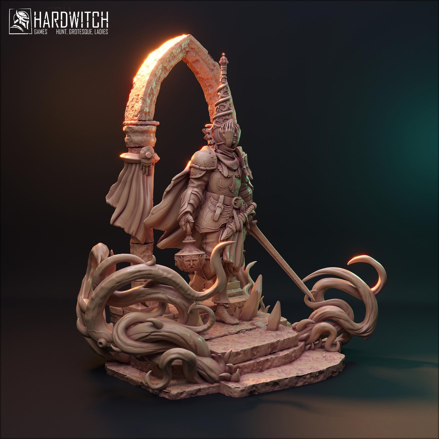 Gallat Morningstar (Standard & Alternate Variations) Miniature - HardWitch Games - 28mm / 32mm / 36mm
