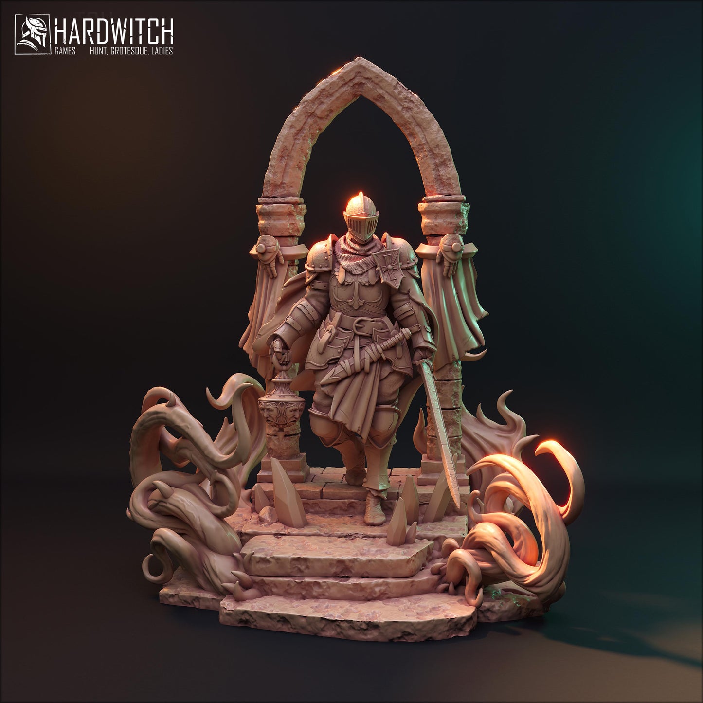 Gallat Morningstar (Standard & Alternate Variations) Miniature - HardWitch Games - 28mm / 32mm / 36mm